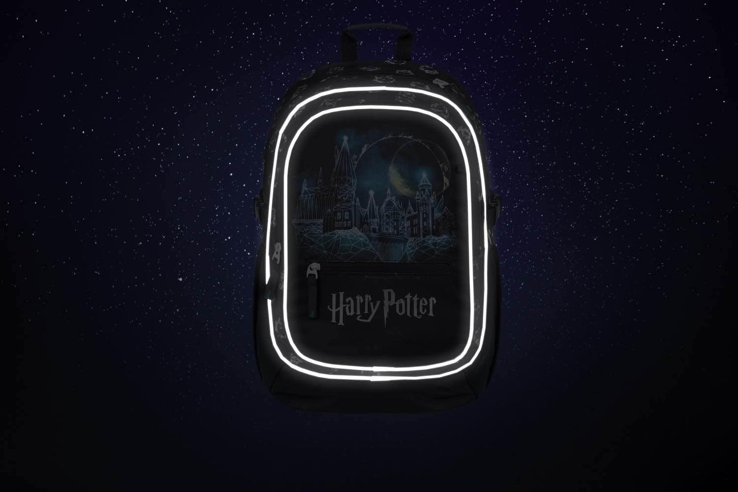3-teiliges Schulrucksack-Set mit Brustgurt, Harry Potter Hogwarts, Harry Potter Hogwarts