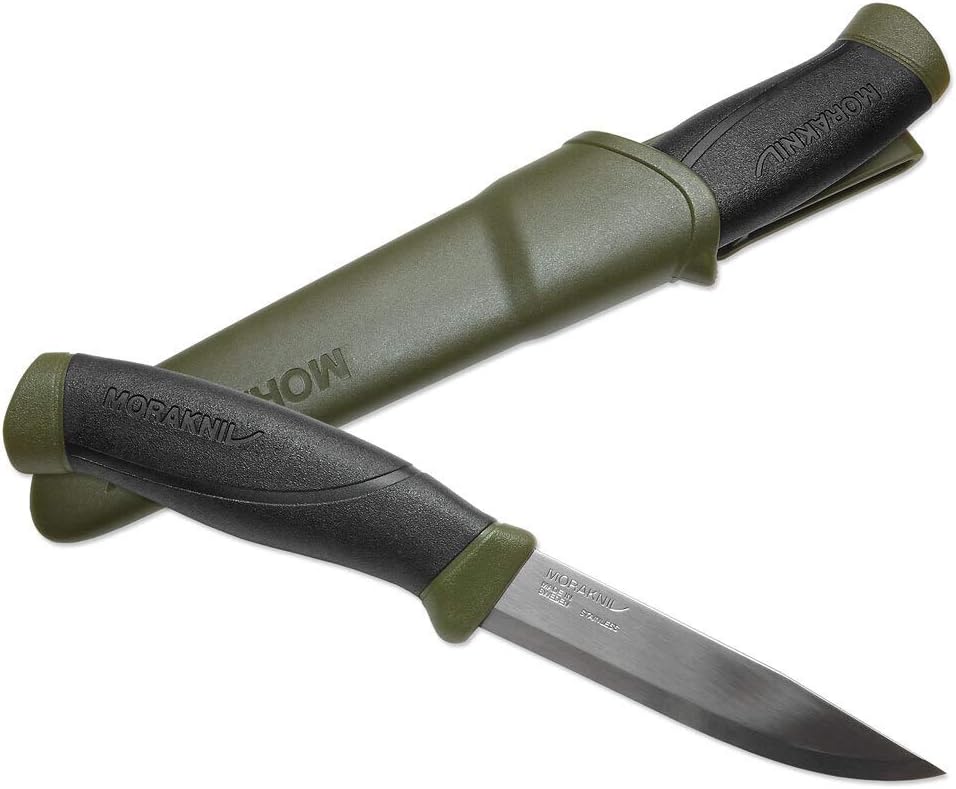 Companion AA8 Messer mit Holster, Grün