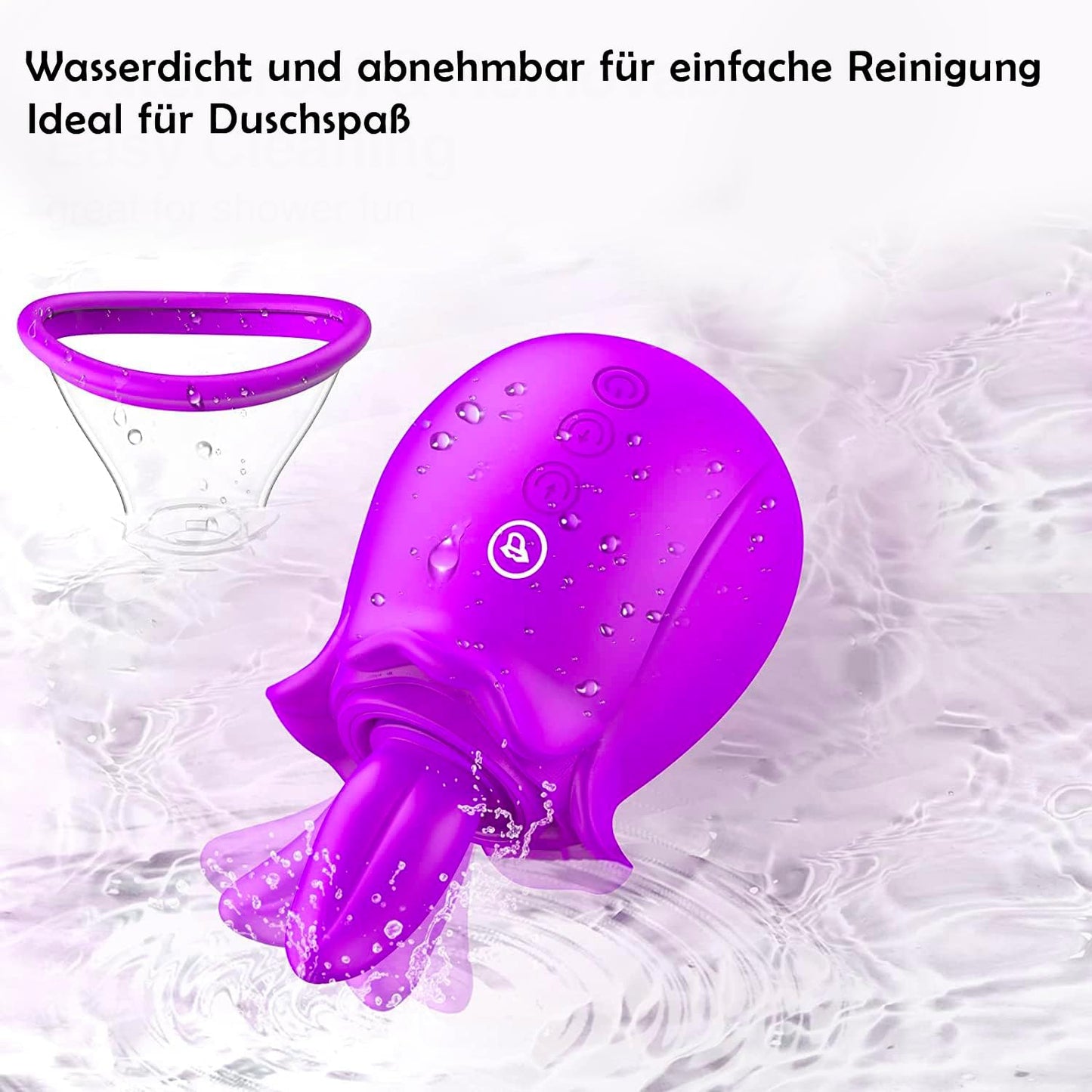 Vibratorenset mit AI-Sync Vibration und Saugfunktion, Lila