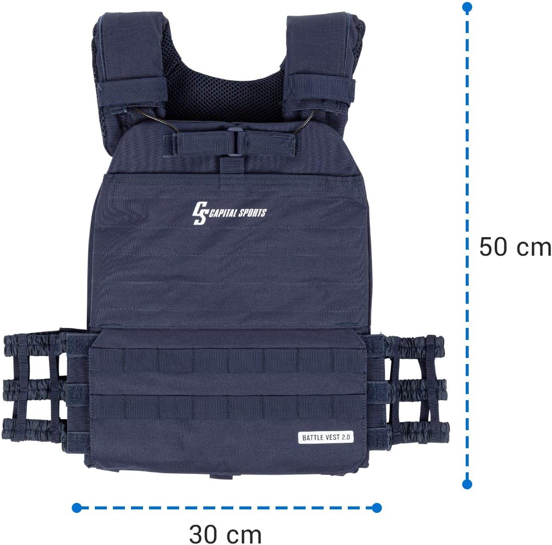 Gewichtsweste Battlevest, Blau, 8 kg