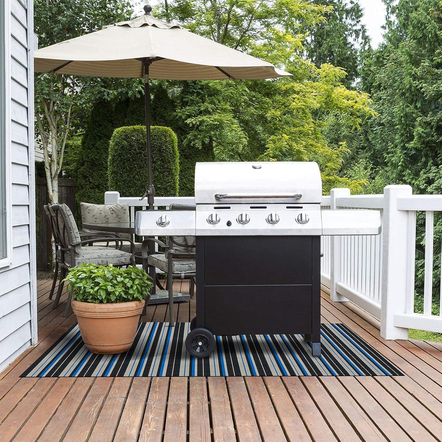 Grillmatte für Gas- und Holzkohlegrills, 180 x 180 cm Ravenna