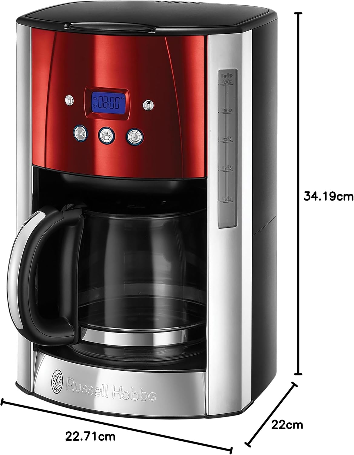 Digitale Filterkaffeemaschine Luna Solar mit Timer, Modern
