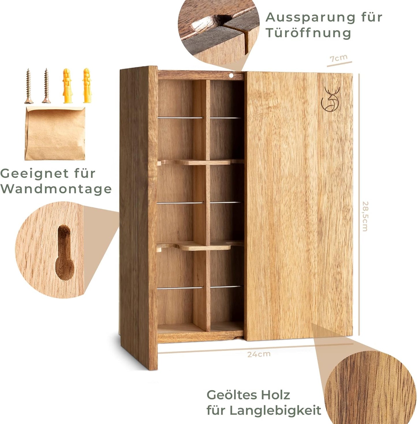 Teebox mit 9 Fächer