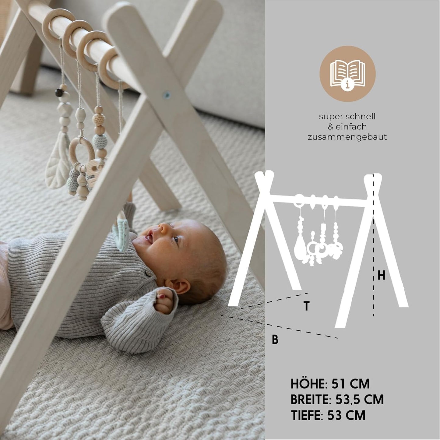 Holz-Spielbogen für Babys