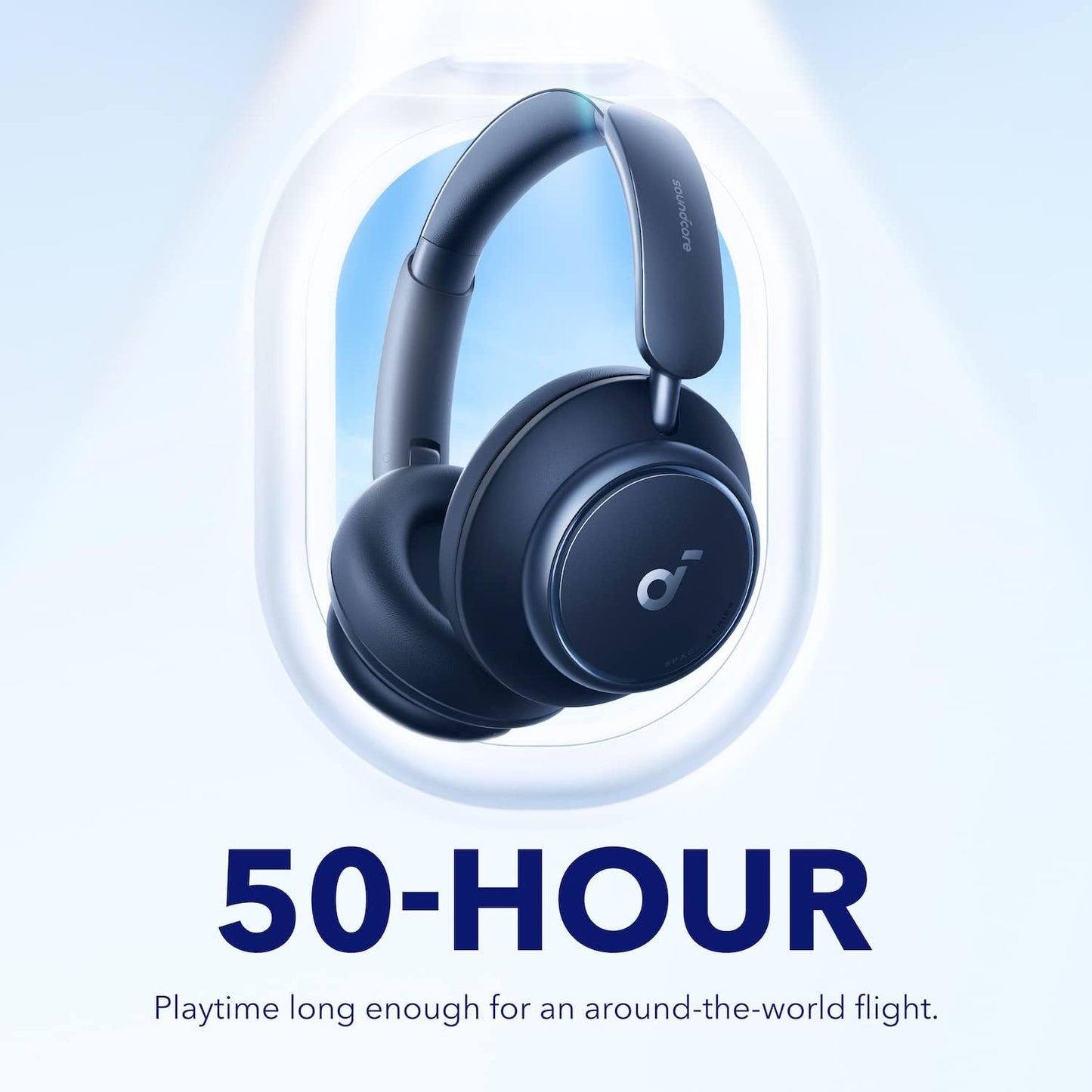 Bluetooth Kopfhörer Space Q45 mit ANC und Hi-Res Audio, blau