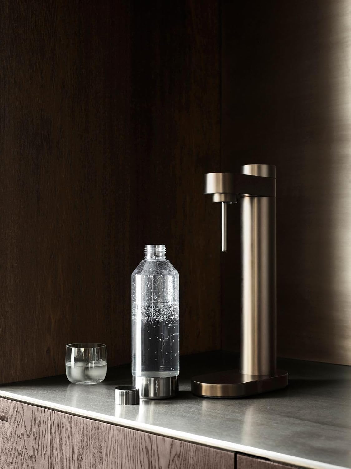 Brus Carbonator Premium Wassersprudler, Dunkelbraun-metallic