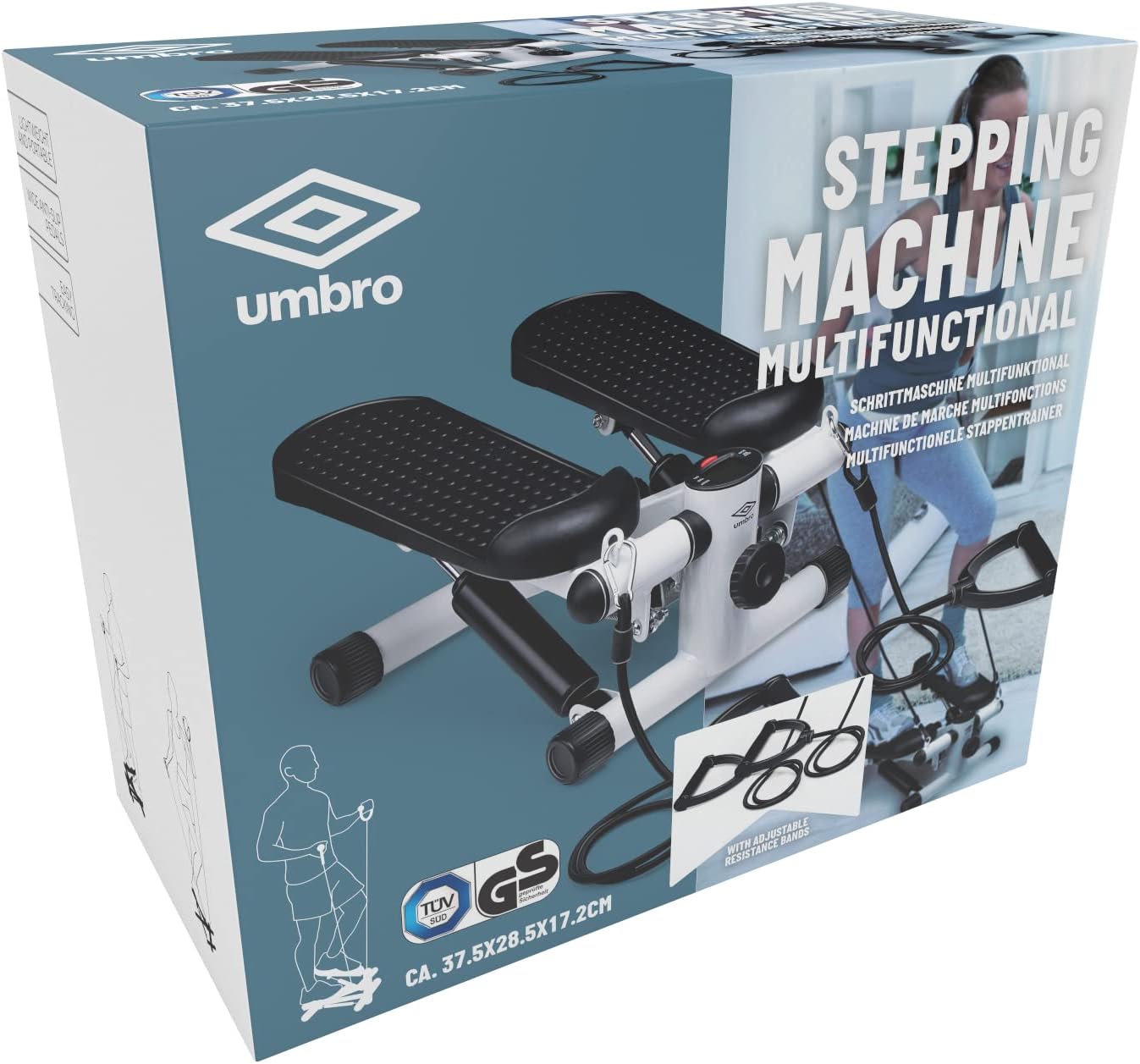 Mini Stepper mit Widerstandsbändern, Stepper mit Widerstandsbänder