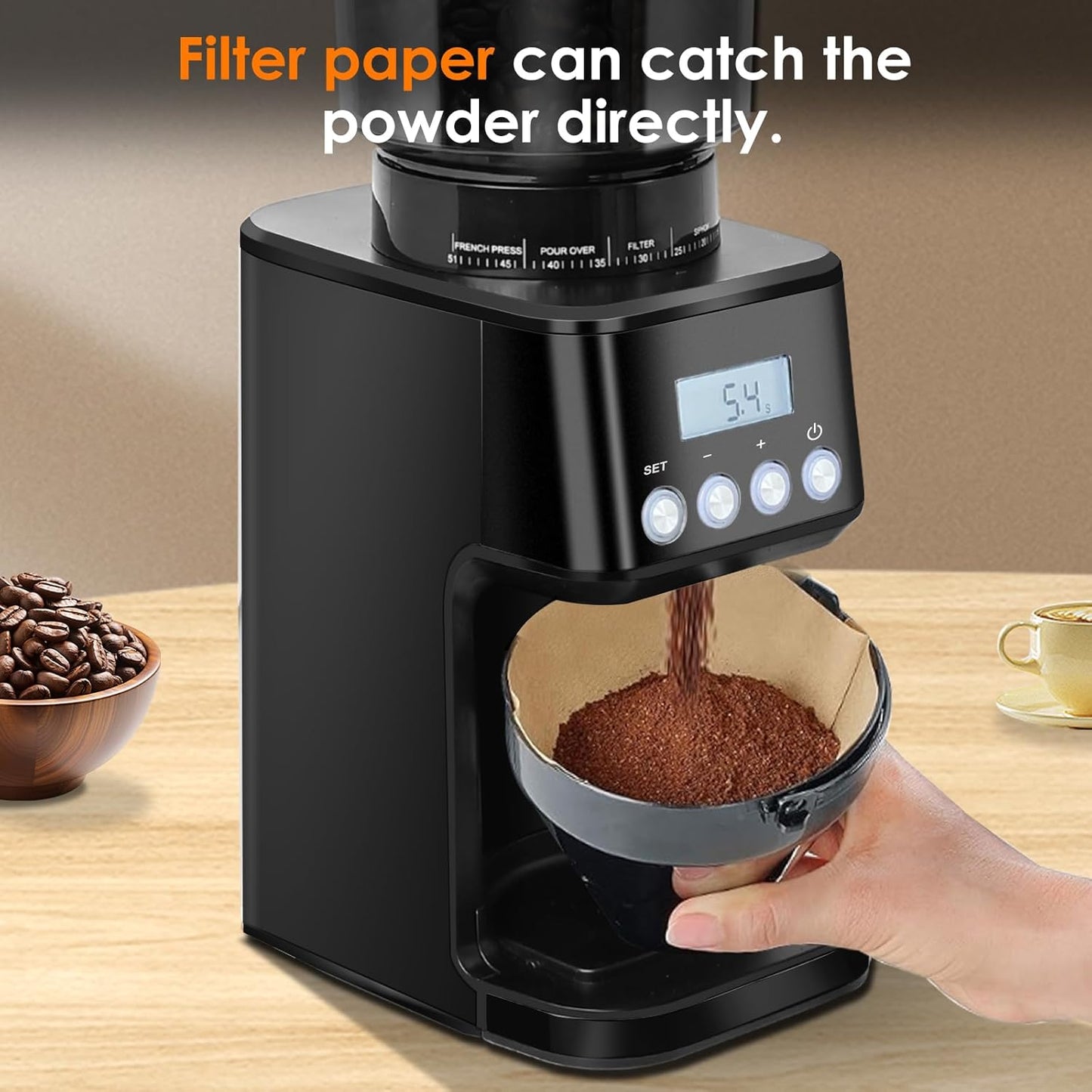 Kaffeemühle, Schwarz