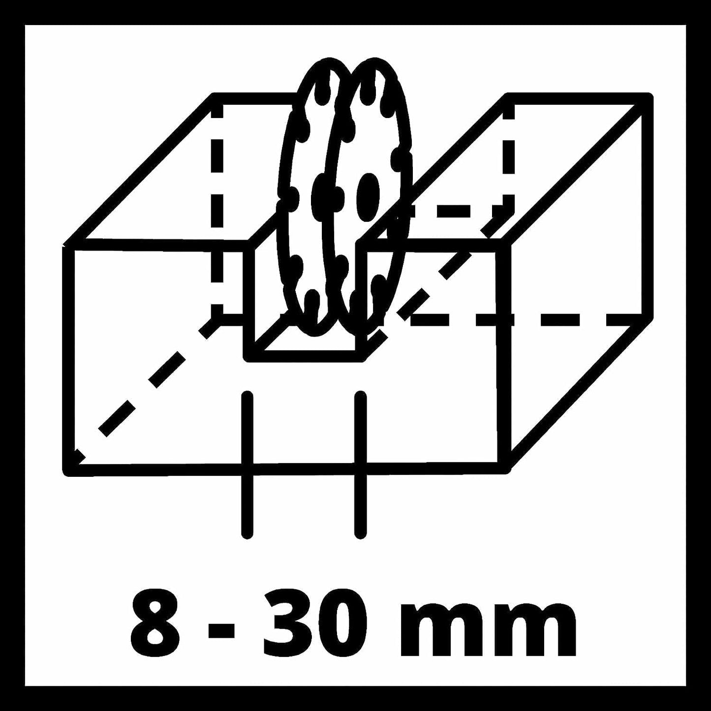 TE-MA 1500 Mauernutfräse, inkl. 2x 125 mm Trennscheiben