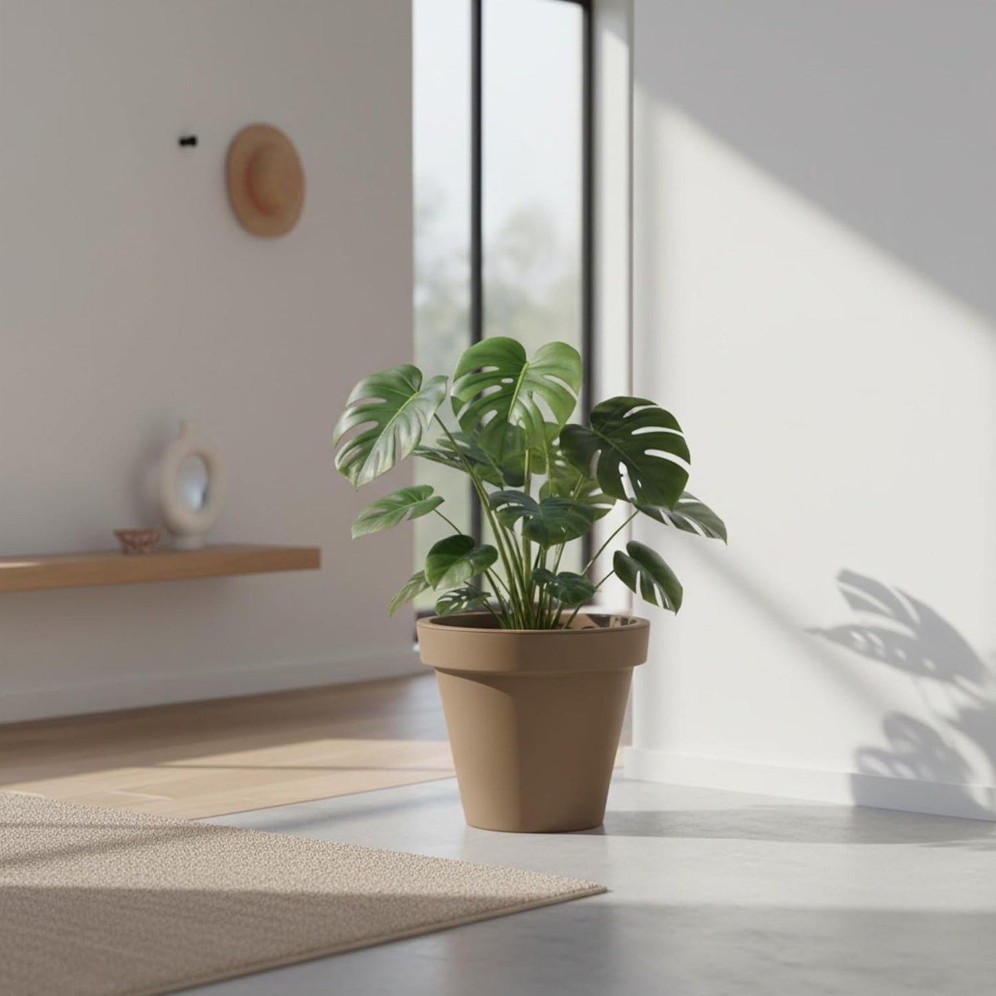 Pflanzkübel, Ø 48 cm Mokka