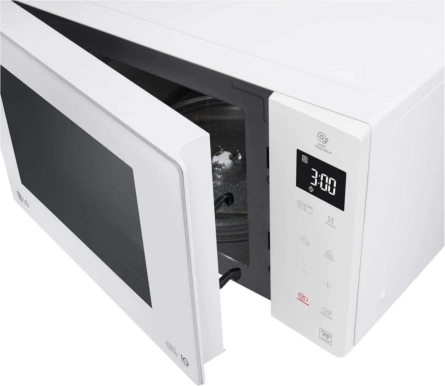 Mikrowelle mit Grill, 1000 W 25 Weiss