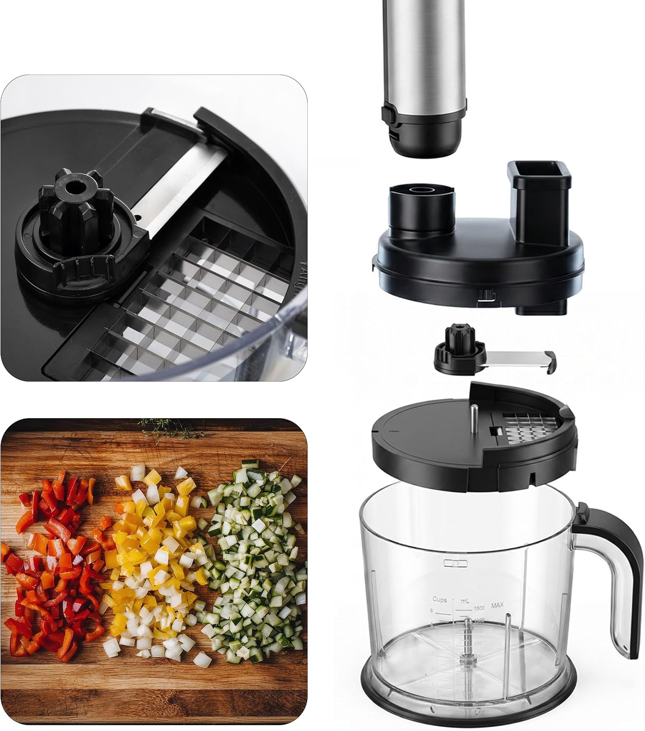 Stabmixer-Set 10-in-1 mit Turbo-Funktion