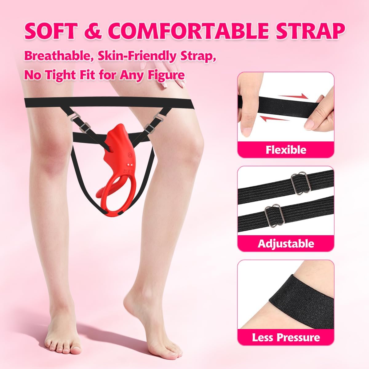 Strap on Vibrator mit Fernbedienung & Heizfunktion