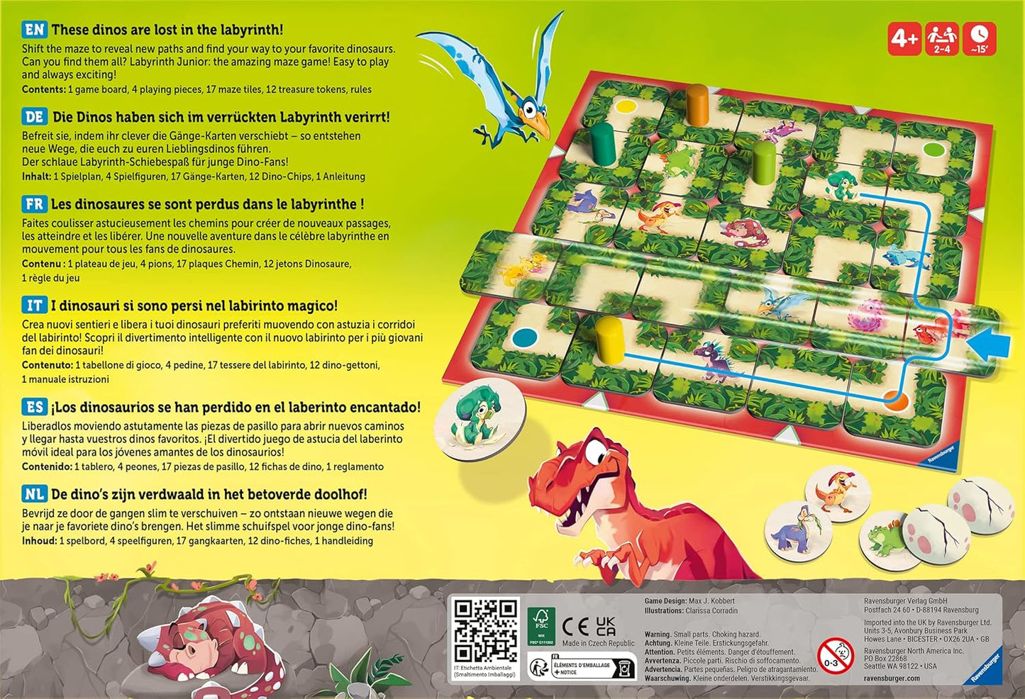 Dino Junior Labyrinth Spiel, Dino