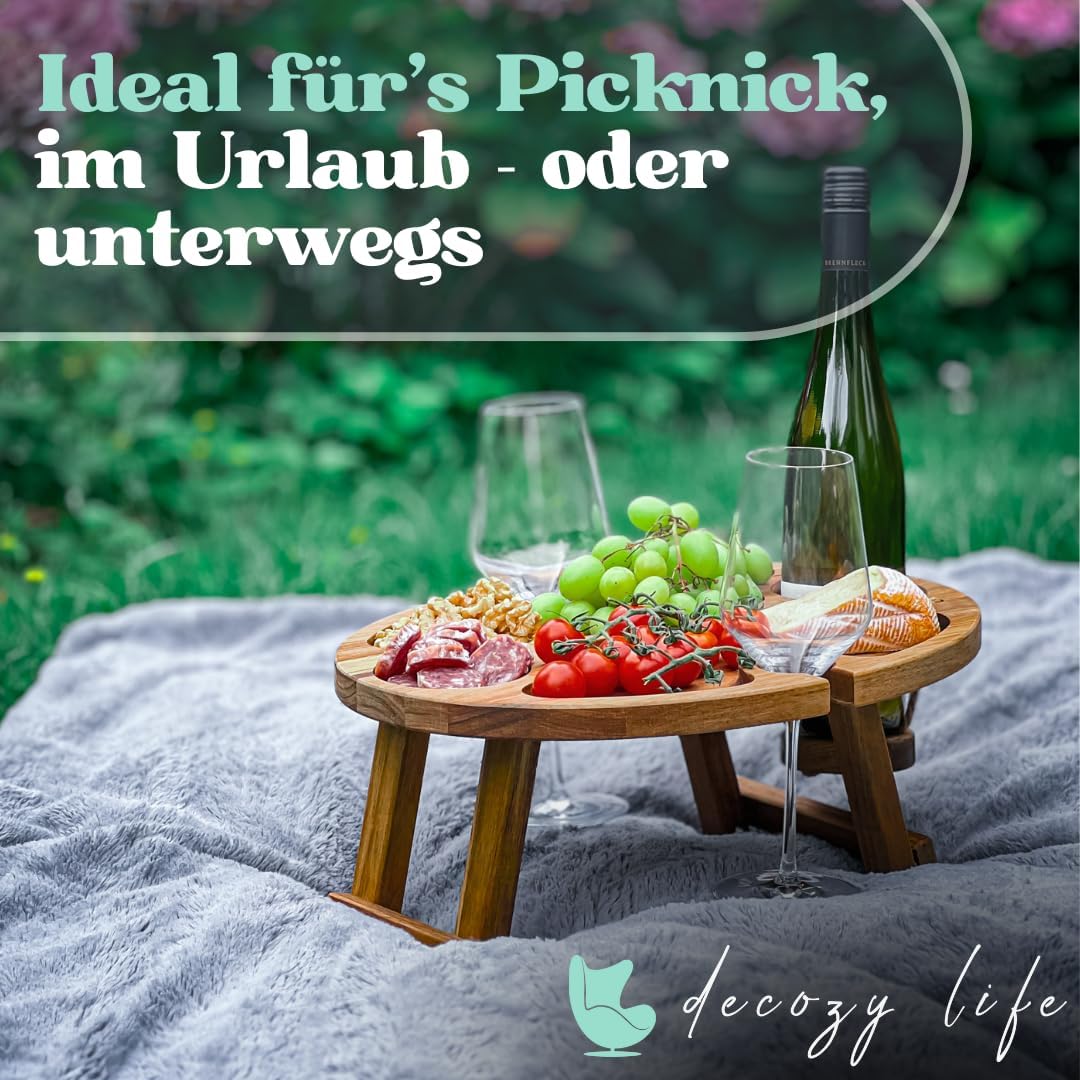 Klappbarer Weintisch