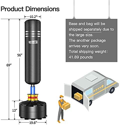 Freistehender Standboxsack, 175 CM Basismodell schwarz