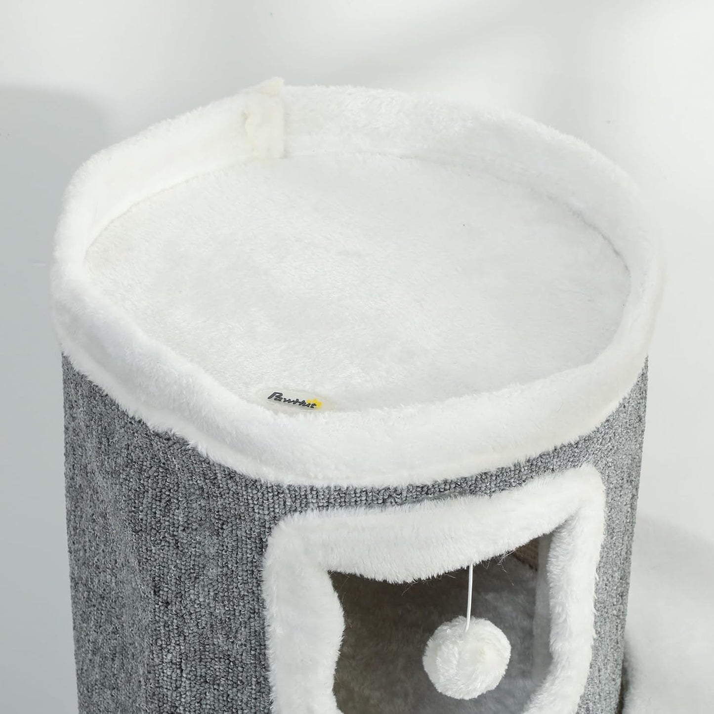 Kratztonne mit Höhle und Sisal-Kratzbäumen