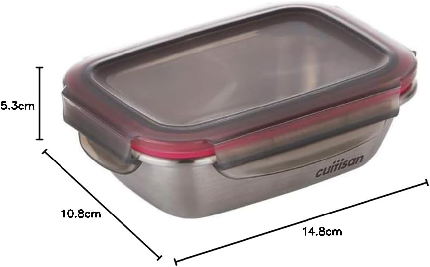 Frischhaltedose mit Clipverschluss (300ml), 14,8cm x 10,8cm x 5,3cm / 300ml