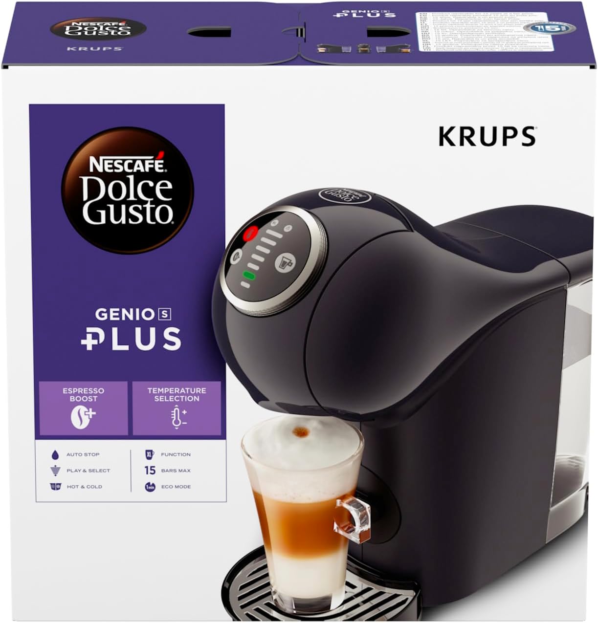 Kaffeekapselmaschine Genio S Plus mit Espresso Boost, Kapselmaschine KP340B, Cosmic Grey ; Grau