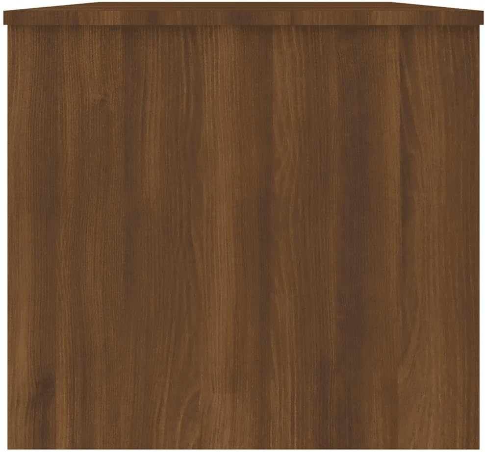 Höhenverstellbarer Couchtisch mit Stauraum, Braune Eiche 102 x 50 x 46.5 cm