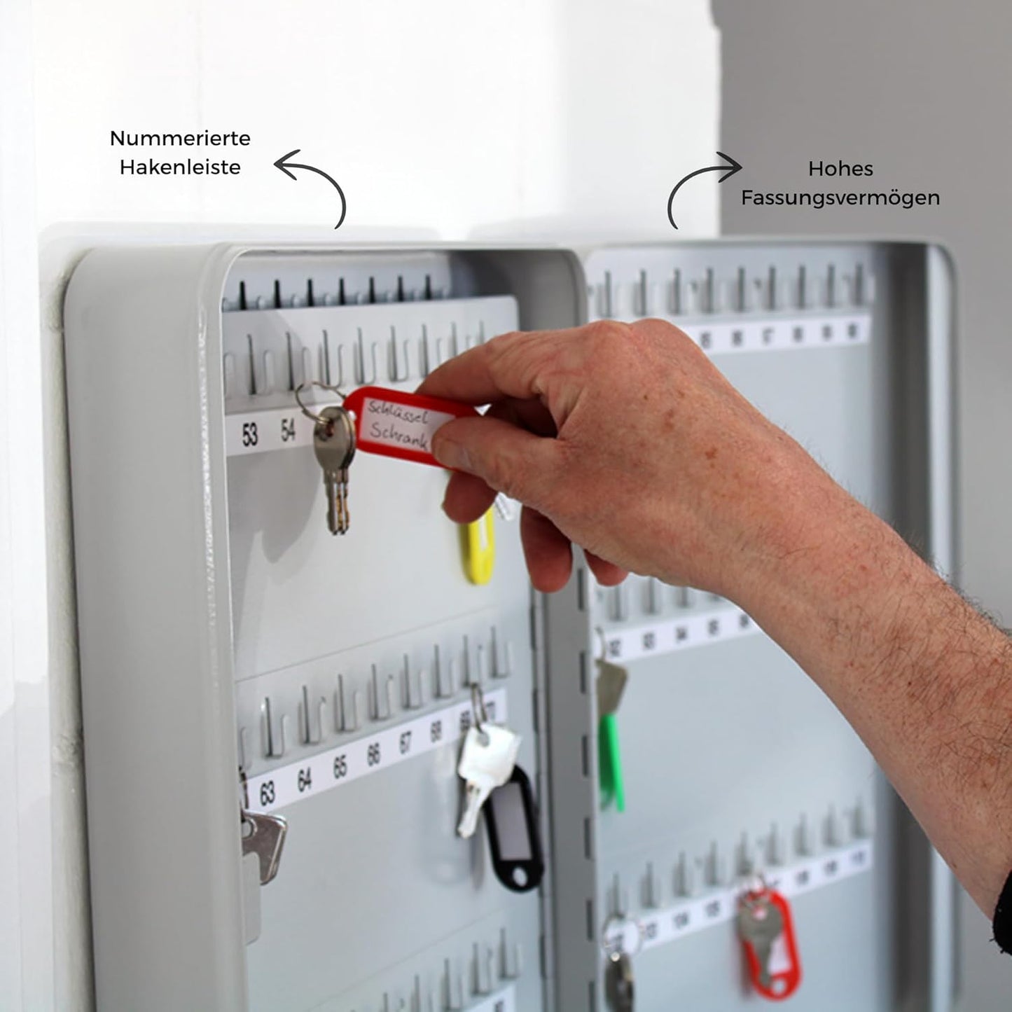 Schlüsselschrank mit Sicherheitsschloss, 110 Schlüssel