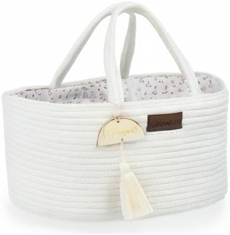 Wickeltasche mit Trennfächern, Weiss