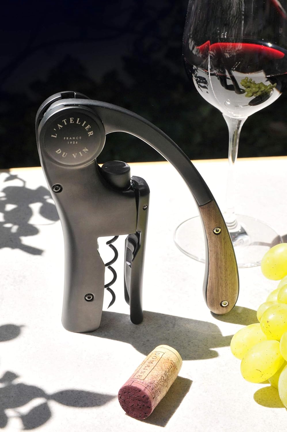 Hebelkorkenzieher, Oeno Motion Wood & Black