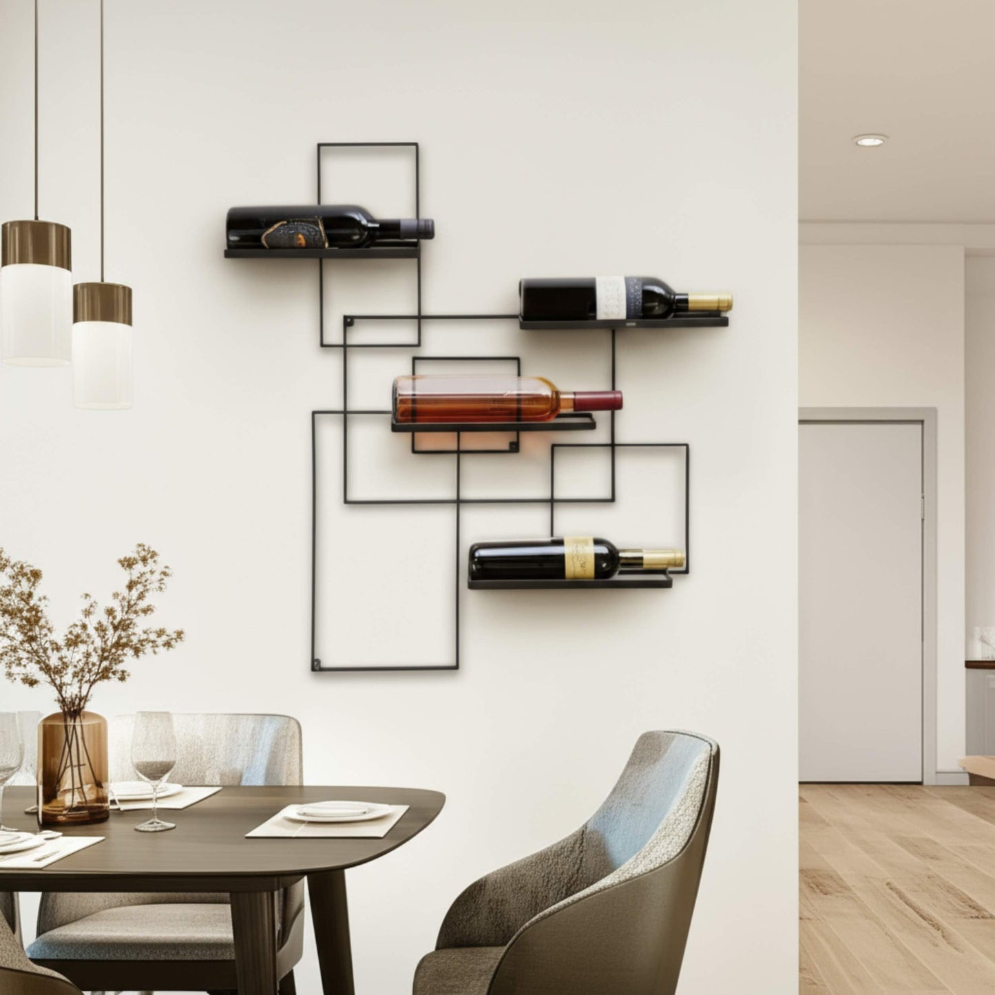 Weinregal für die Wand