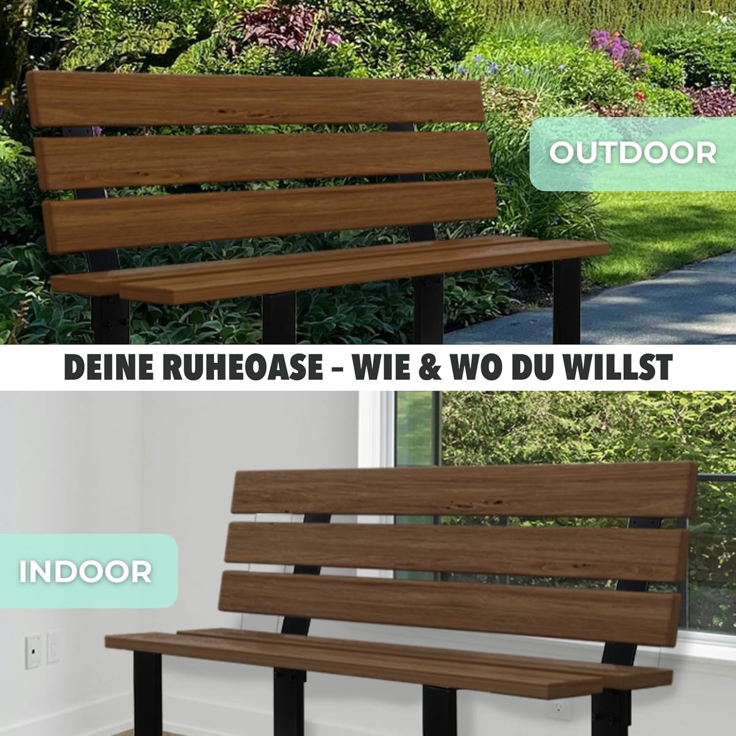 Bankgestell aus Stahl