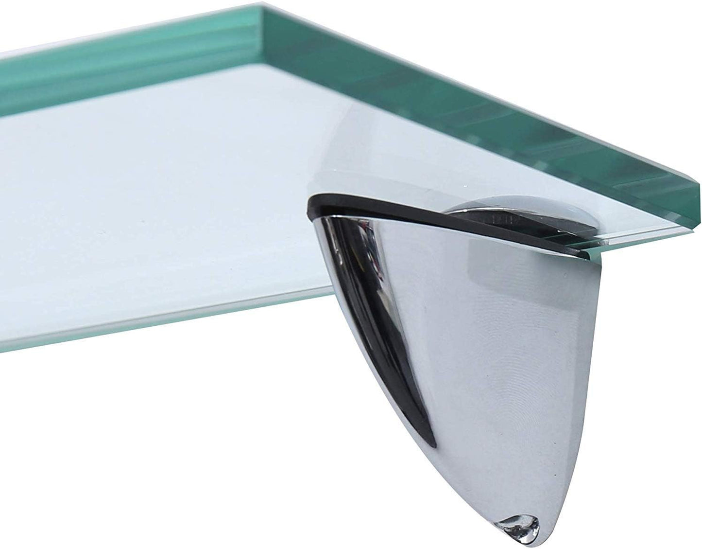 Glas Wandregal mit Sicherheitsglas, Klar / Transparent 60 x 20cm
