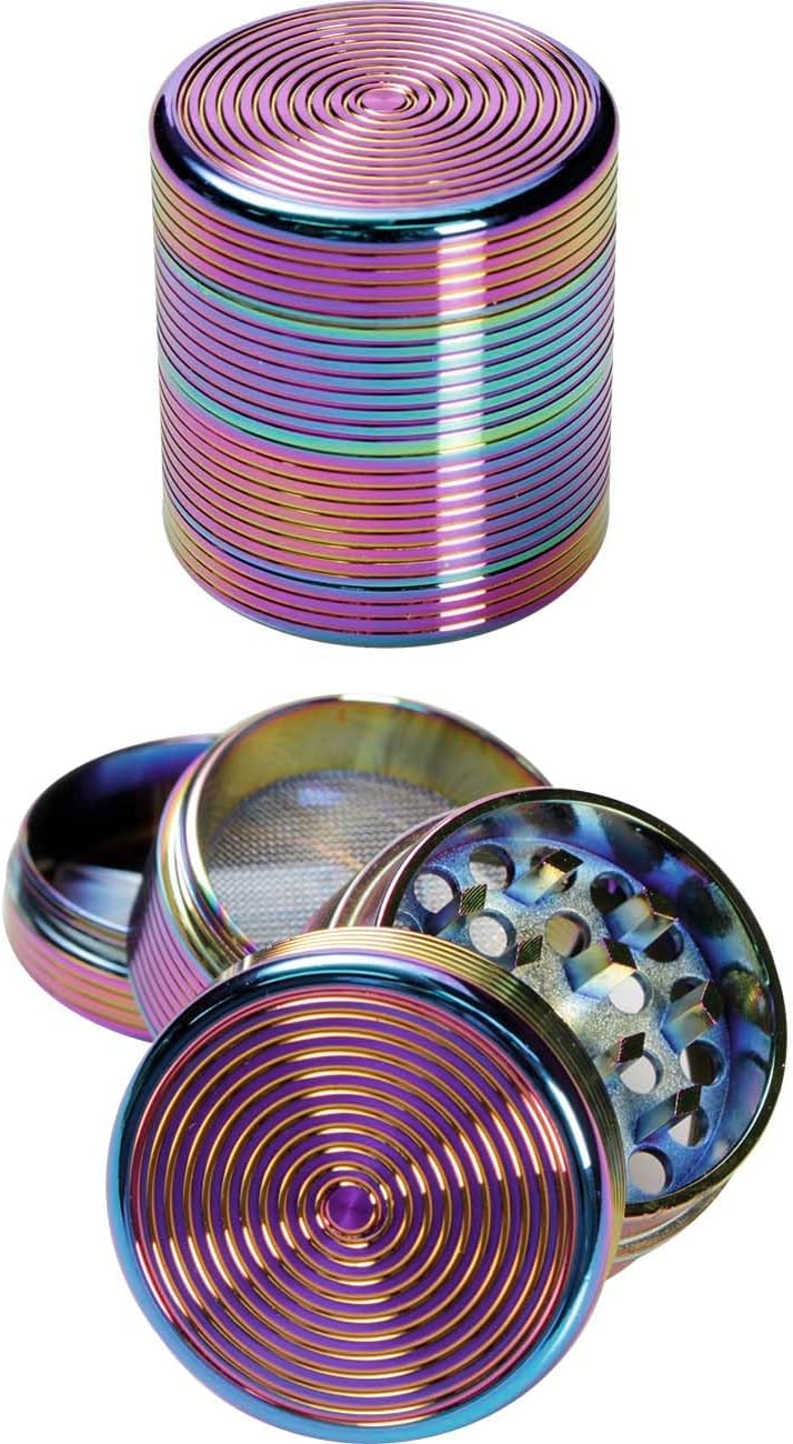 Metall-Kräutermühle in Ölfarben-Design