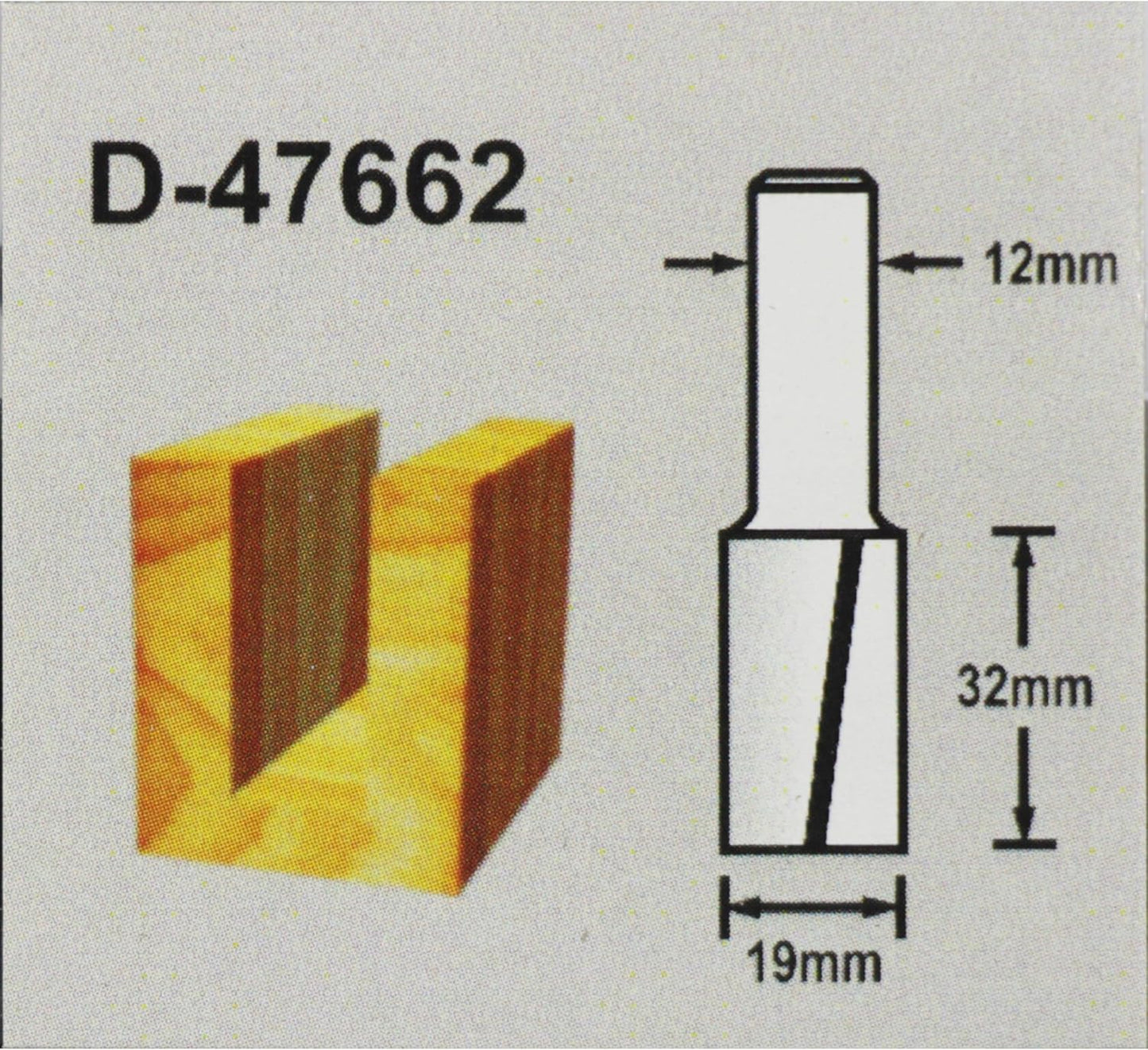 Zweischneidiger Nutfräser 19mm