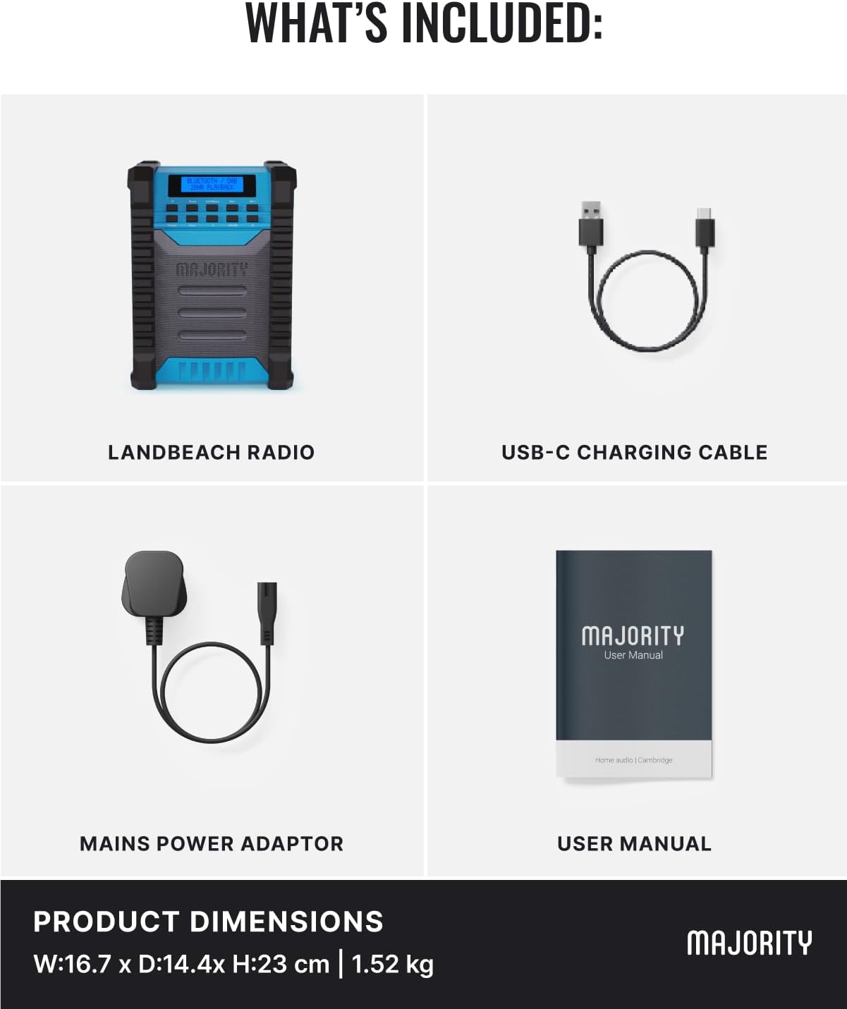 Baustellenradio mit Bluetooth & DAB+ Funktion