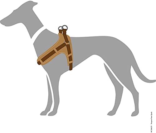 Hundegeschirr Vario Quick, braun/karamell, Nylon, Neopren, reflektierend / 45 - 55 cm