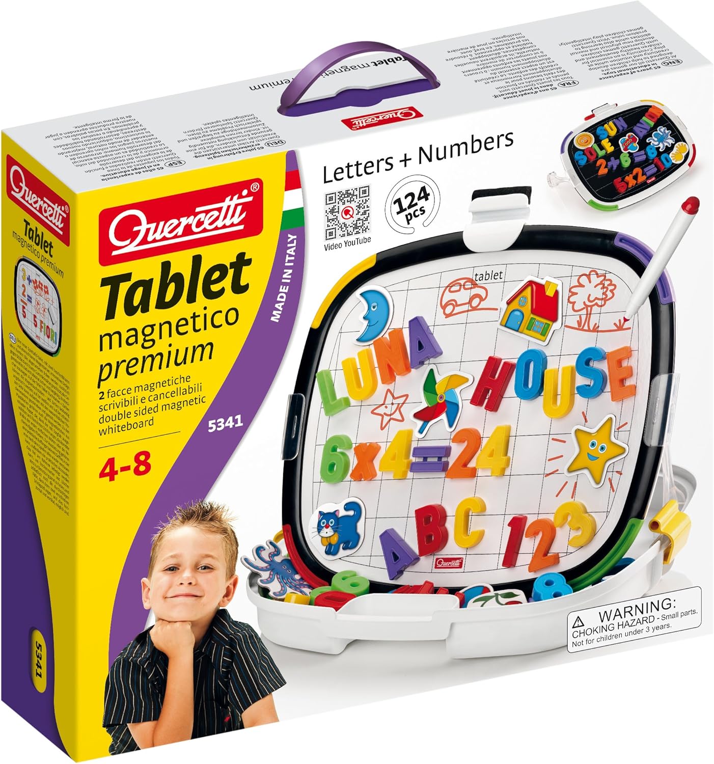 Magnettablett Buchstaben und Zahlen