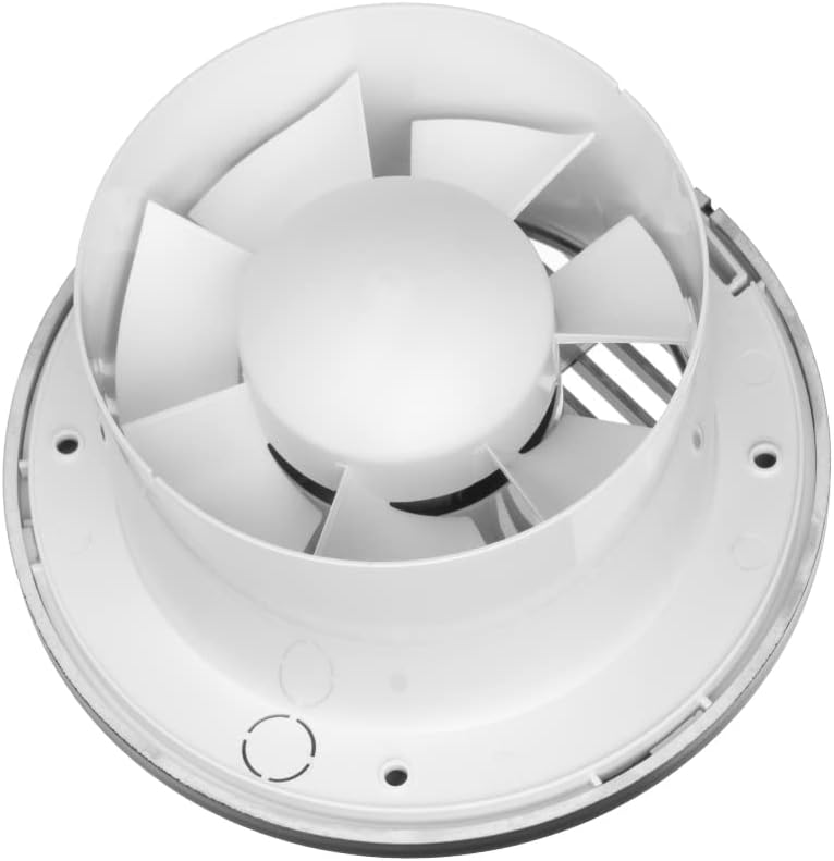 Bad-Lüfter gegen Feuchtigkeit - Leiser Ventilator 125mm, Ø 125mm Anthrazit