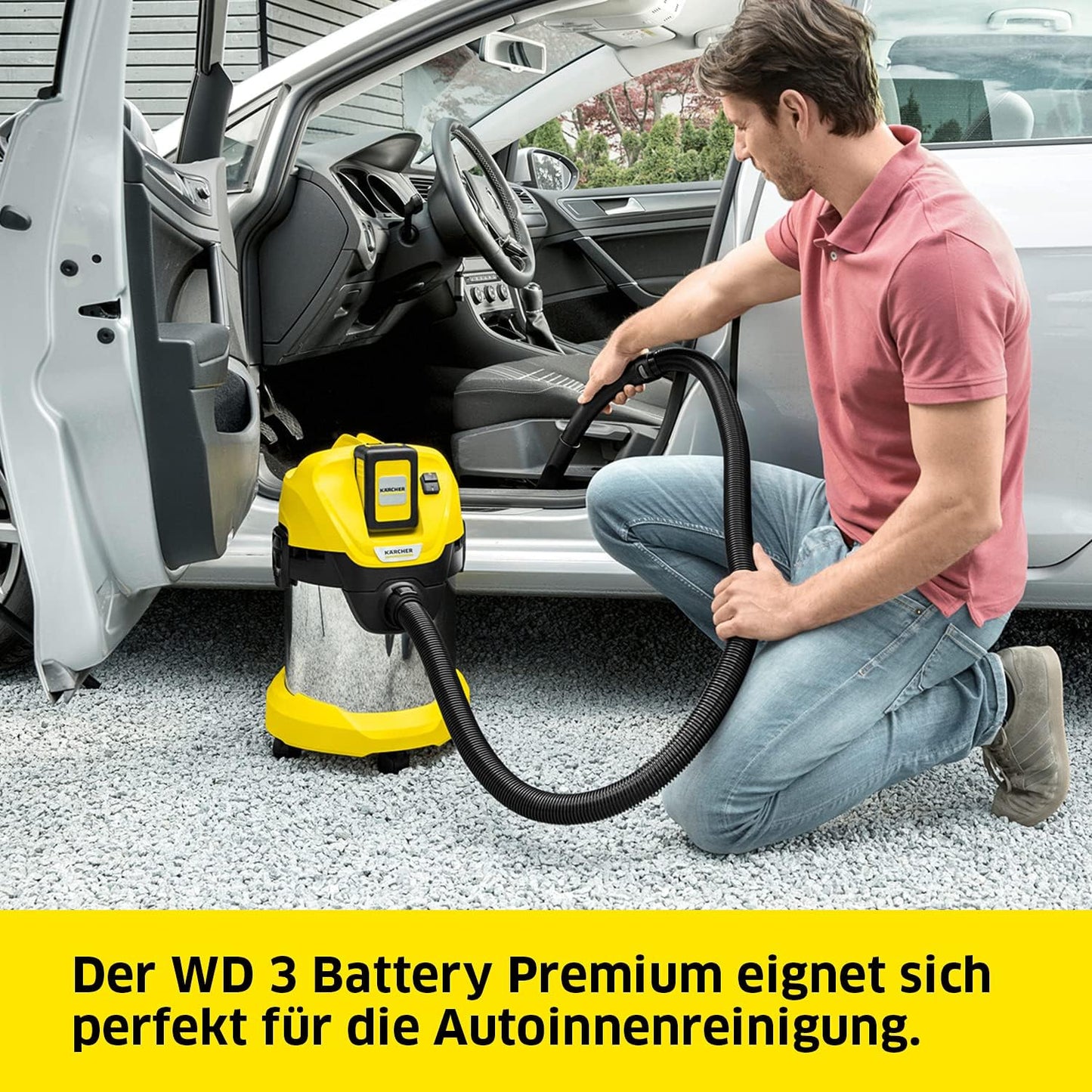 WD3 Battery Premium, 36 V, Edelstahlbehälter, ohne Akku und Ladegerät