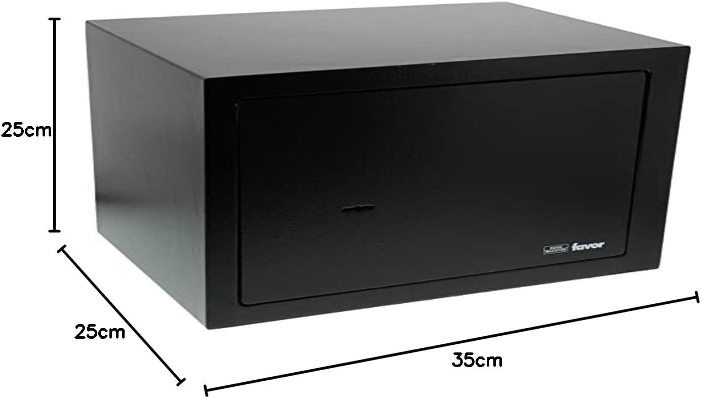 Möbeltresor favor S5K mit Doppelbartschloss und Fachboden, HxBxT: 250 x 350 x 250 mm, Doppelbartschloss, Single