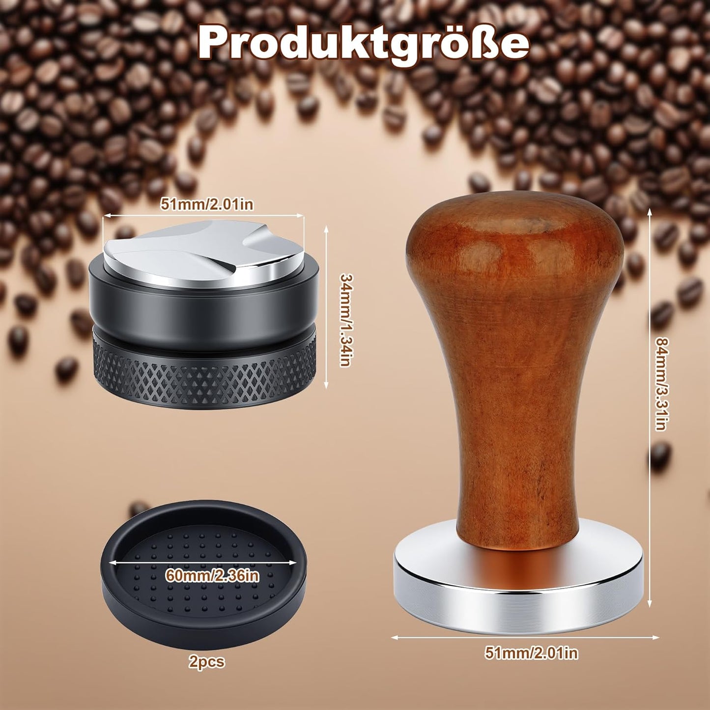 Espresso Tamper & Leveler Set (51mm)