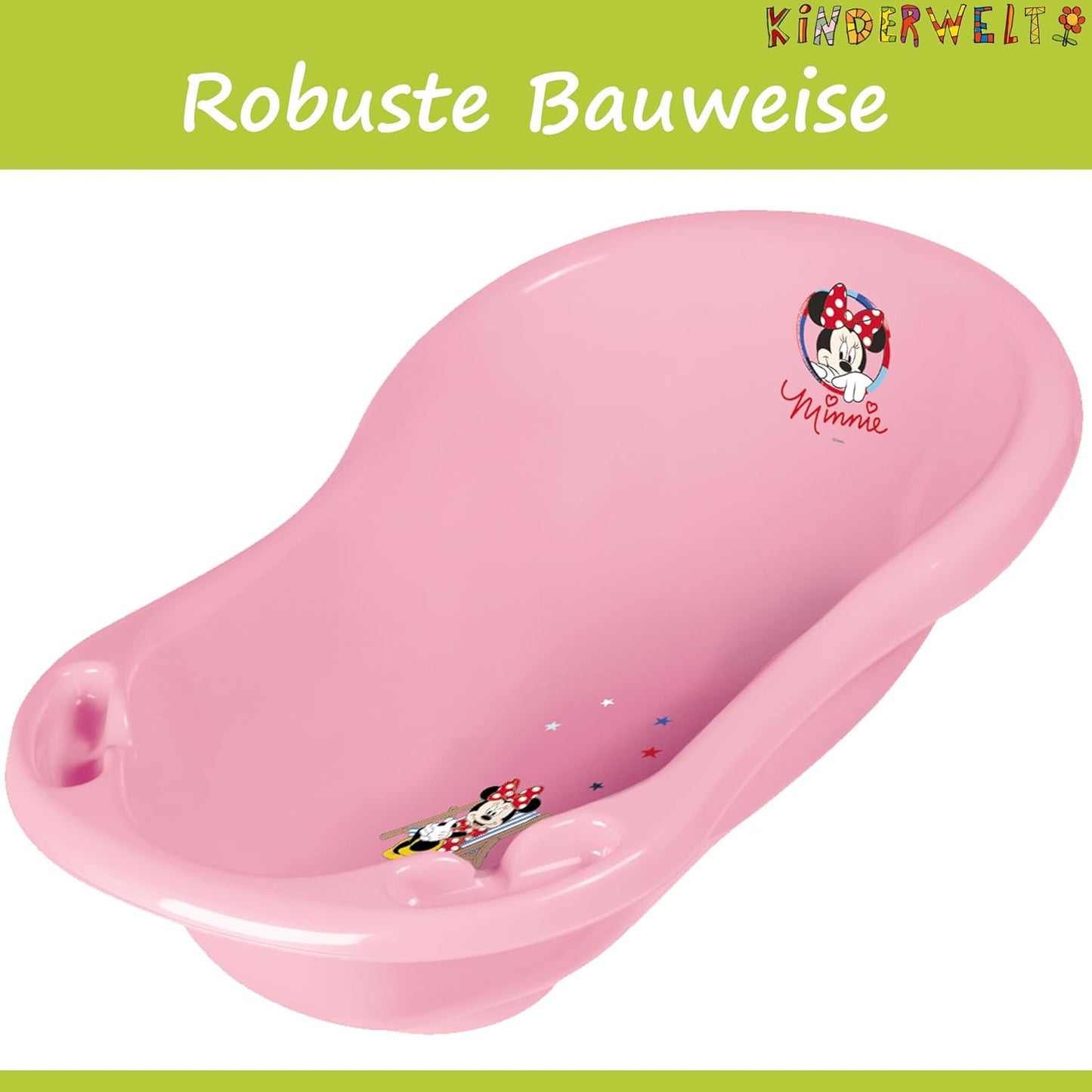Babybadewanne mit Minni Maus Motiv, Babywanne 84 cm Minni Maus Motiv