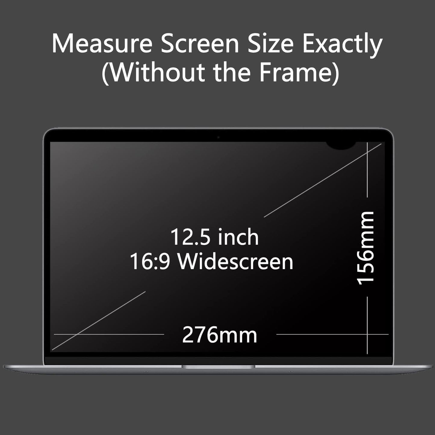 Laptop-Privacy-Filter für 12.5 Zoll, 12.5" 16:9