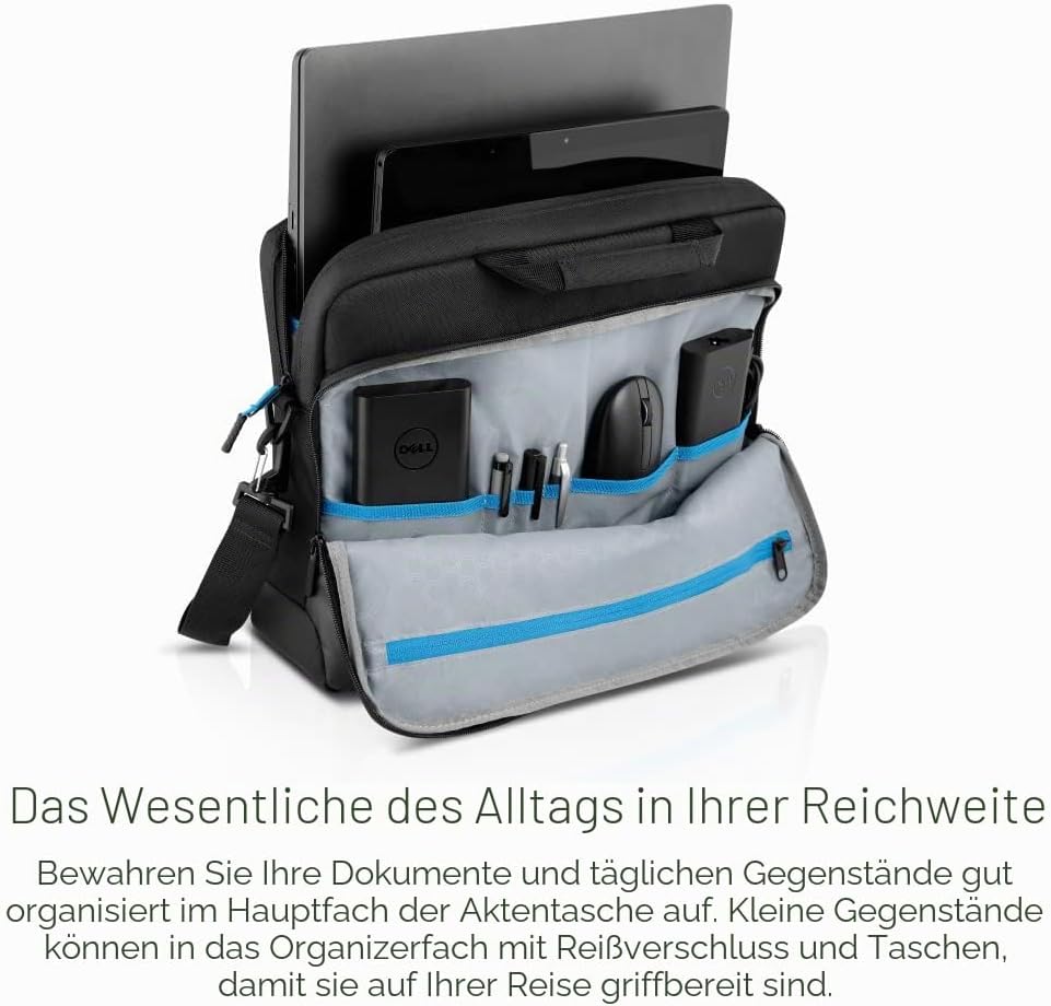 Pro Slim Aktentasche für 15.6 Zoll Laptops, Pro Slim Aktentasche Schwarz bis max. 15.6 Zoll (39.62cm)