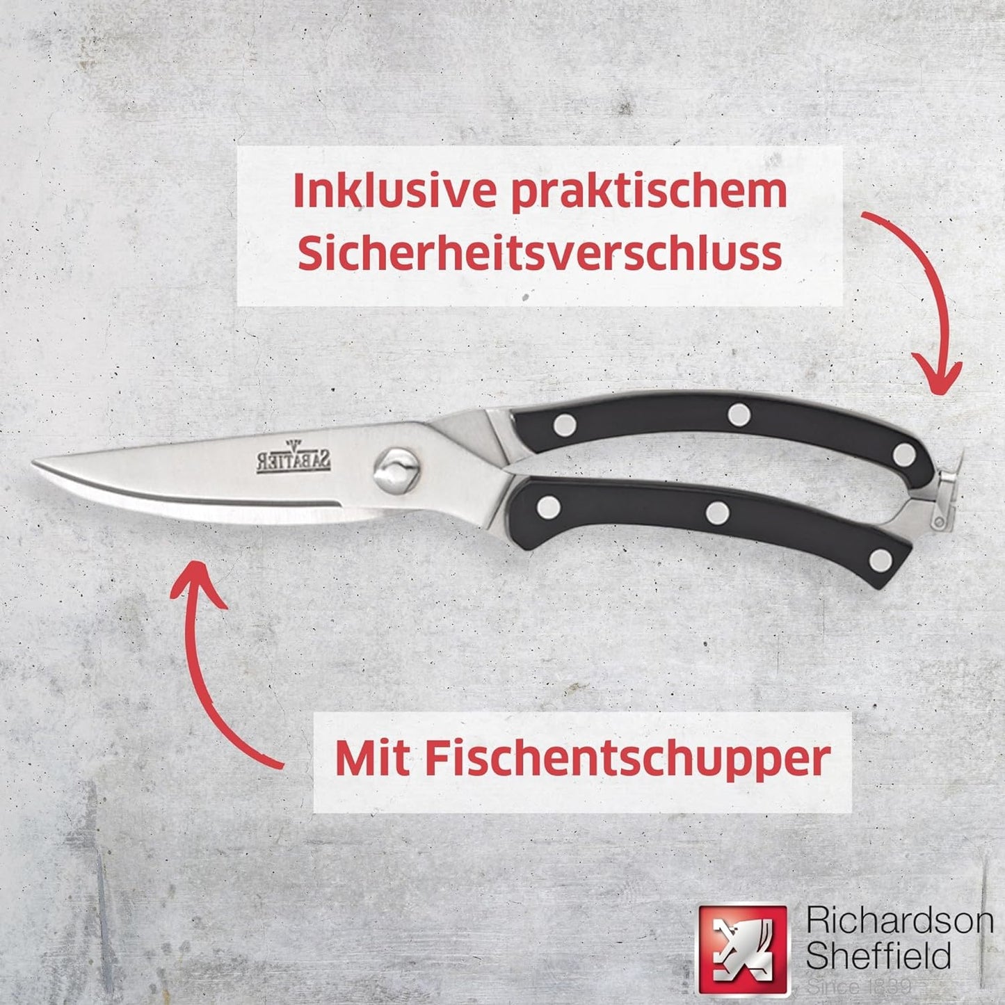 V Sabatier Geflügelschere, Geflügelschere