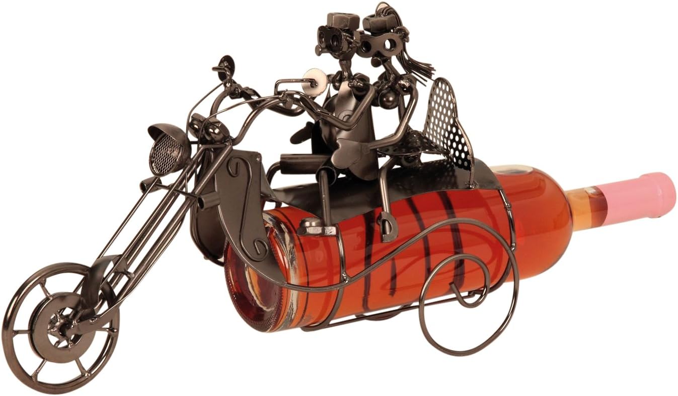 Weinflaschenhalter Motorrad