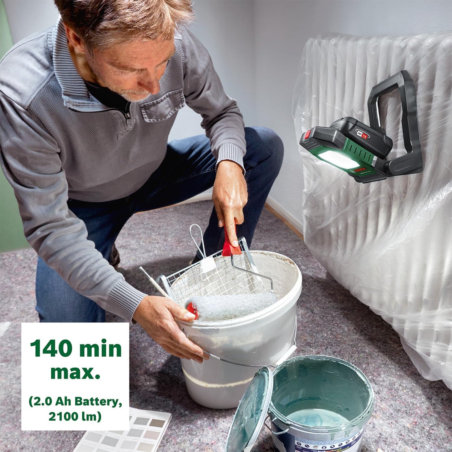 Akku-LED-Arbeitsleuchte UniversalWorkLight 18V-2100