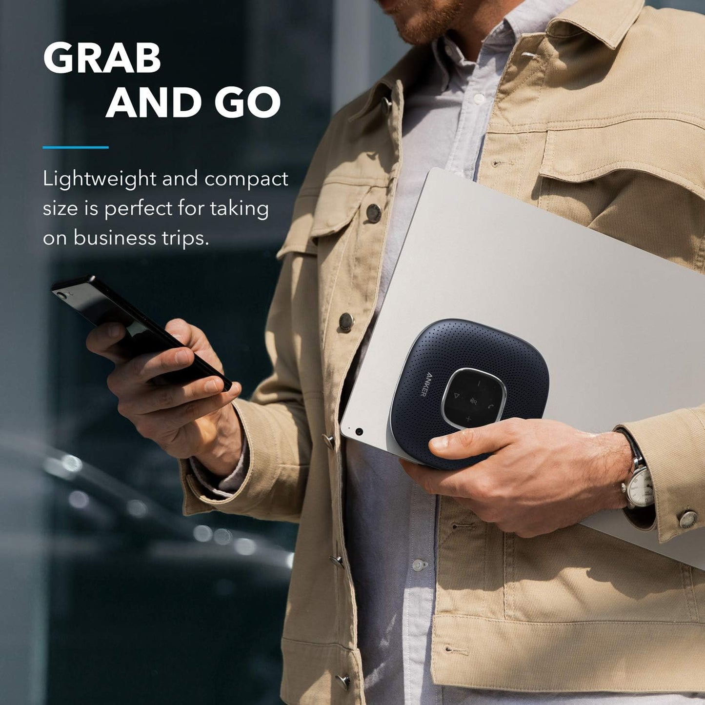 PowerConf Bluetooth Konferenzlautsprecher, Blau