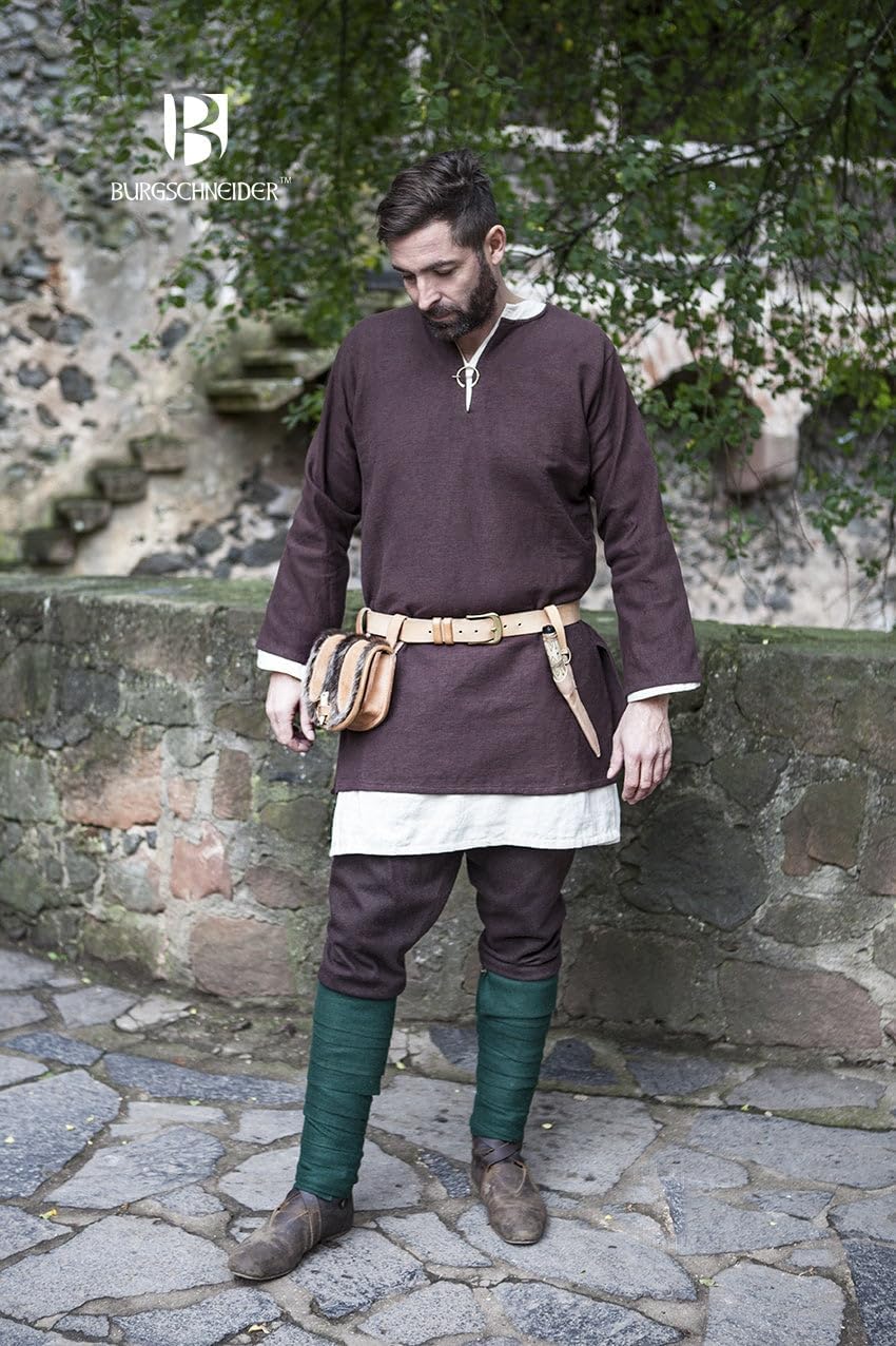 Mittelalter Kurz-Tunika Erik, Braun L