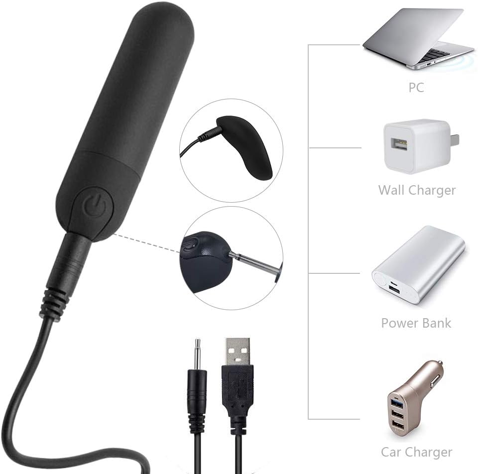 Wiederaufladbarer Mini-Vibrator mit 10 Programmen