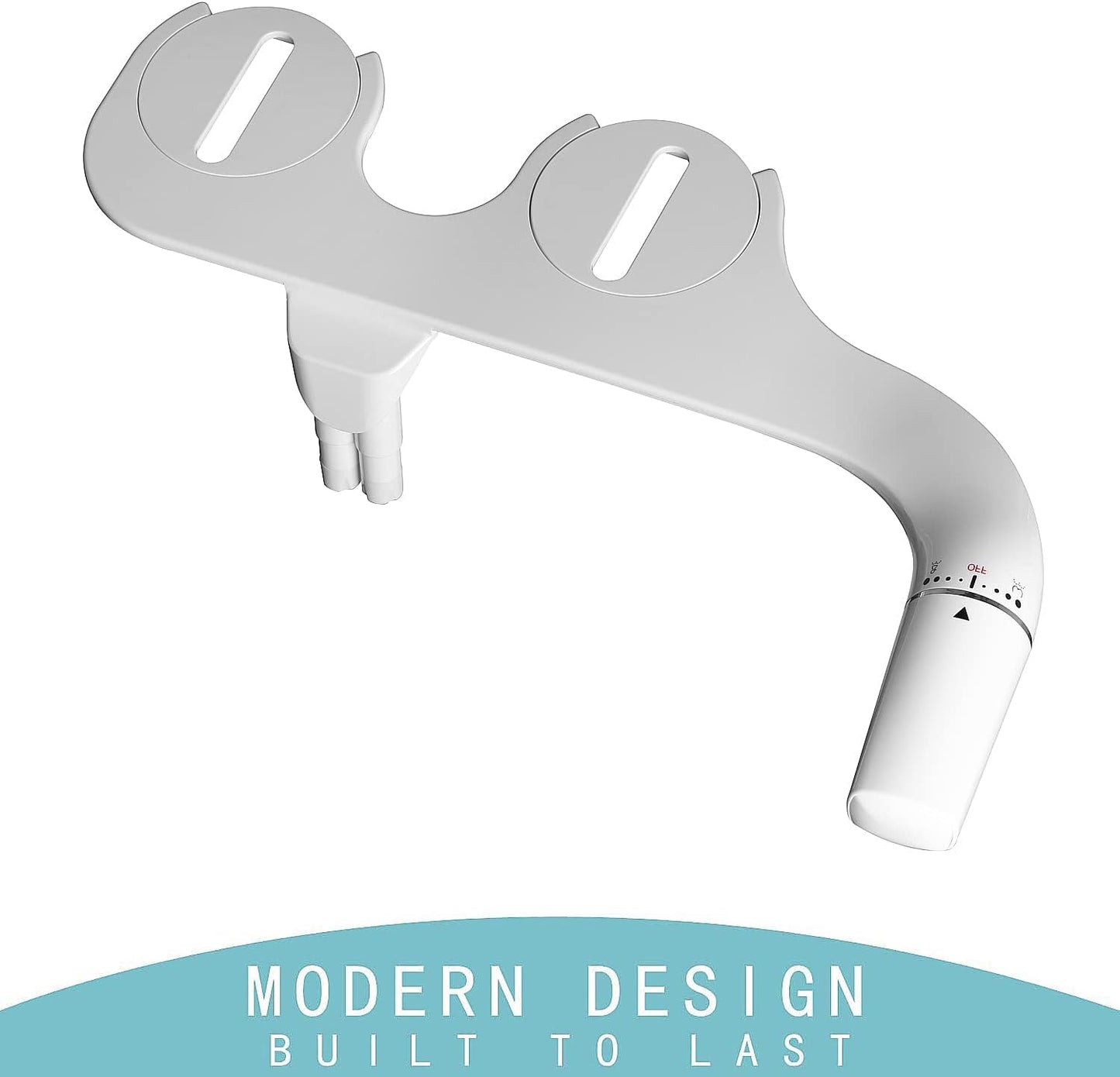 Bidet-Aufsatz mit Doppel-Düsen für Linkshänder, Left Hand Control