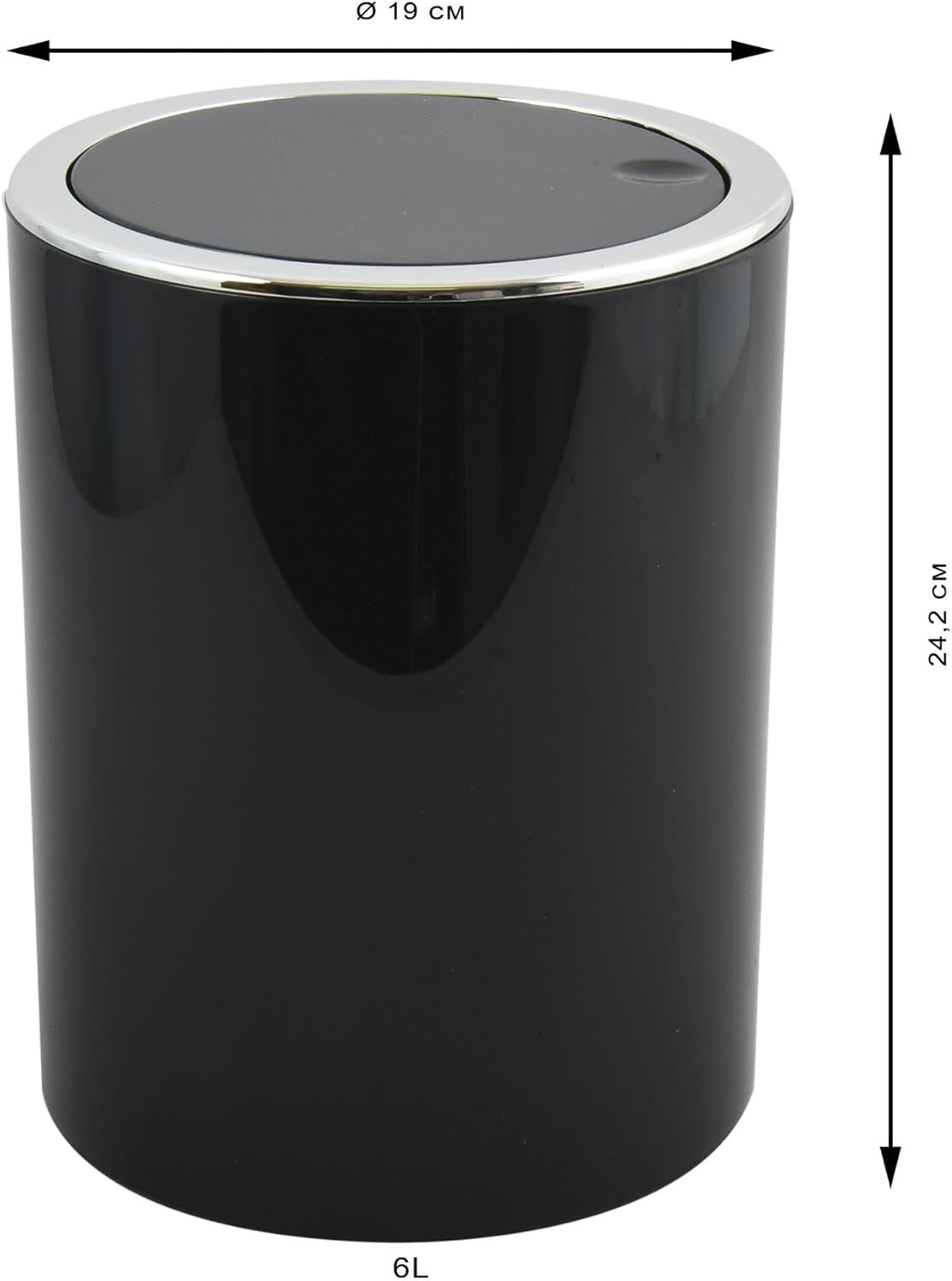 Kosmetikeimer Shelby, Schwarz